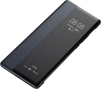 Samsung kılıfı Galaxy S23 Akıllı Görünüm Flip Case, İş Ekran Penceresi Folio Kickstand Koruyucu Telefon İnek Derisi deri kılıf