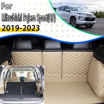 Araba Arka Gövde Paspaslar Mitsubishi Pajero Montero Sport İçin QF 2019 2020 2021 2022 2023 5 Kişilik Deri Gövde Pedleri Araba Aksesuarı