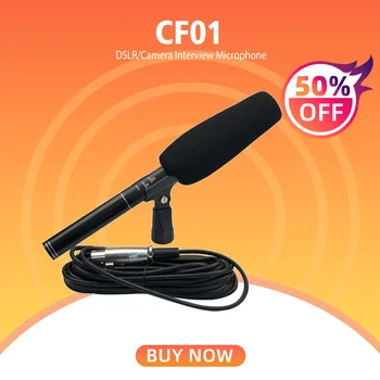 CF01 Profesyonel Video Kayıt El Röportaj Mikrofon Kamera ve Telefon için