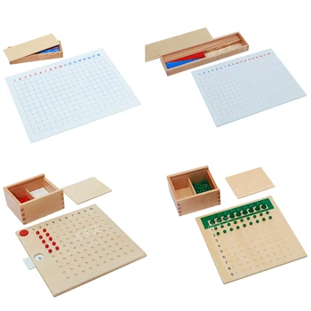 Montessori Eğitici Oyuncaklar Okul Öncesi Ahşap Çocuk Malzemeleri Çocuk Matematik Ekleme Çıkarma Çarpma Bölme Panoları