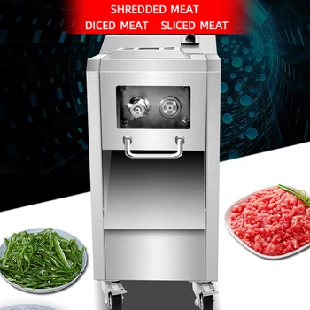Ticari Dikey et dilimleyici Paslanmaz Çelik Dilimlenmiş Rendelenmiş Doğranmış Makinesi Mutfak Et Kesici Makineleri
