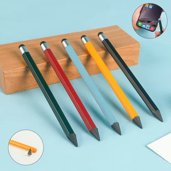 Metal Ebedi Mürekkepsiz Kalem Ayrılabilir Kalem Sonsuz Kalem Boyama Kroki Aracı Okul Ofis Malzemeleri Çocuk İçin Hediye Kırtasiye