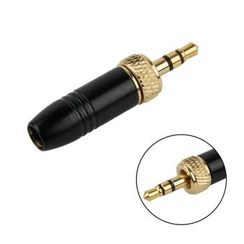 3.5 mm Erkek Stereo mini jak Fiş Kulaklık Ses Lehim Konektörü Yedek Parçalar Sennheiser Kablosuz Mikrofon Kablosu