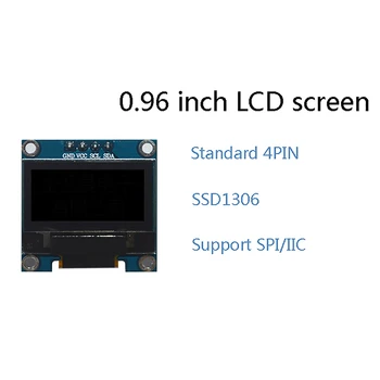 Yüksek Kalite 1 ADET Ahududu Pi 4B 3B Arduino STM32 0.96 İnç OLED SSD1306 I2C IIC SPI Seri 128X64 LCD 4 Pin Yazı Tipi Ekranı