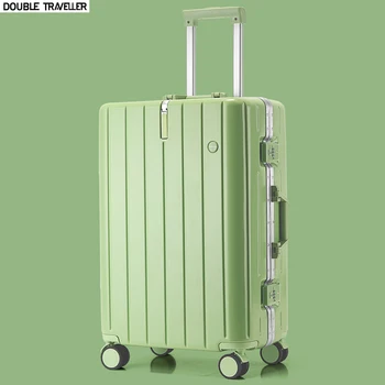 Bagaj Seti, Kadın Seyahat çantası Bavul, 20 inç bagaj taşımak, tekerlekli valiz durumda, haddeleme bagaj, alüminyum çerçeve bavul