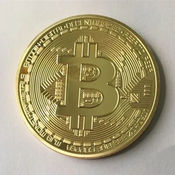 100 adet Klasik BTC bitcoin 24K gerçek altın kaplama rozet 40 mm internet tema hatıra koleksiyon dekorasyon sikke