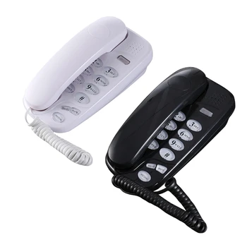 KXT-580 duvara monte telefon Duvar Telefonu Sabit sabit duvar Asılı telefonlar çağrı ışığı ile tekrar arama Ev ofis için Y9RF