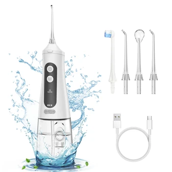 Taşınabilir diş duşu diş ağız duşu Jet Diş İpi Şarj Edilebilir Akıllı Ekran 4 Modları 350ML Su Deposu IPX7 Diş Temizleyici