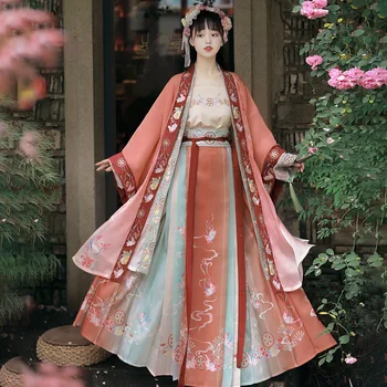 Hanfu Orijinal Prenses Nakış Geleneksel Kadın Hanfu Elbise Antik Çin Kostümleri Güzel Dans Hanedanı Elbise Elbise
