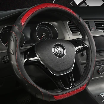 D Şekli Araba direksiyon kılıfı VW Sharan Passat Caddy Touran Tiguan 2015-2021 Teramont Atlas T-Roc T çapraz 2017-2021