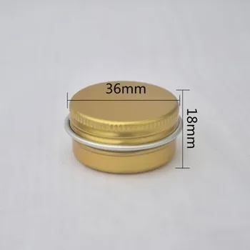 100x10g Boş Mini Gül altın Alüminyum Krem Kavanoz Pot Nail Art Makyaj Dudak Parlatıcısı Boş Kozmetik Metal Teneke Konteynerler
