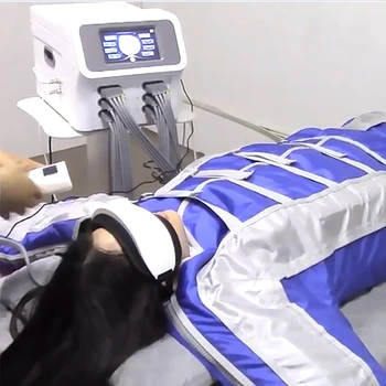 Sıcak 24 hava yastığı Sauna Takım Elbise Pressoterapi Makinesi Vücut Masajı Lenf Drenaj Makinesi