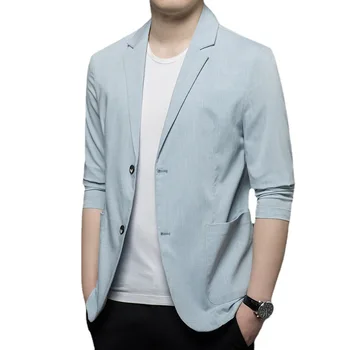 Z465 -2023 Takım Elbise erkek giyim sonbahar sensörü takım elbise erkek Kore versiyonu ince Tek Batı iş rahat Batı servis erkekler