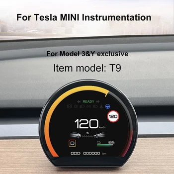 Tesla Modeli 3 Y Ekran Head Up LCD Mini Gösterge Paneli Ekran Araba Metre Aksesuarları Linux Sistemi