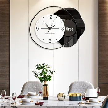Geometri Minimalist duvar saatleri Ev Oturma Odası Mutfak Restoran Duvar Dekorasyonu Sessiz Asılı Saat Orologi Da Parete