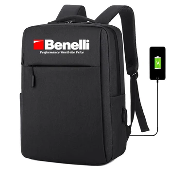 Benelli Av Tüfeği Logo Yeni Su Geçirmez sırt çantası USB şarj çantası erkek iş seyahat sırt çantası