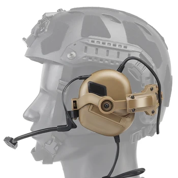 Taktik çekim anti-titreşim gürültü önleyici pikap earmuffs / spor çekim gürültü önleyici kulaklıklar parça adaptörü ile