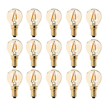 G40 Vintage kısılabilir LED filaman Ampul 1W E12 E14 Yerine Dize ampuller Amber Sınıf 110V 220V LED Filament Küre Lamba