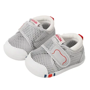 Erkek bebek Kız Ayakkabı Bebek İlk Yürüteç Ayakkabı Nefes yürüyüş ayakkabısı Hafif Kaymaz Sneakers çocuk Yaz Sandalet