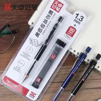 1.3 mm Mekanik kurşun kalem seti 2B Otomatik Kalemler Gri Kalem Kurşun Çizim Yazma Araçları İstasyonu kalem seti