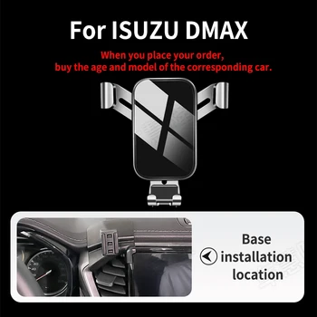 Araba telefon tutucu ISUZU DMAX Yerçekimi Navigasyon Braketi GPS Standı Hava Çıkış Klip Dönebilen Destek Aksesuarları
