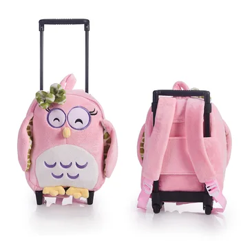2022 Yeni Ürün Kozmetik Çantası Çapraz tekerlekli çanta Karikatür Peluş Çocuk Bagaj Küçük Bavul 13 İnç Bagaj