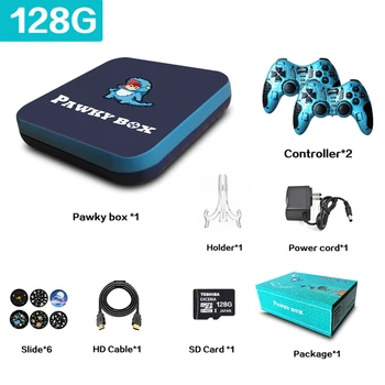 Pawky Kutusu video oyunu Konsolu İçin PS1 N64 PSP GB 50000 Klasik Retro Oyun Oyuncu EE Oyunu 4.2 4K Kablosuz Mini TV Konsolları Kutusu