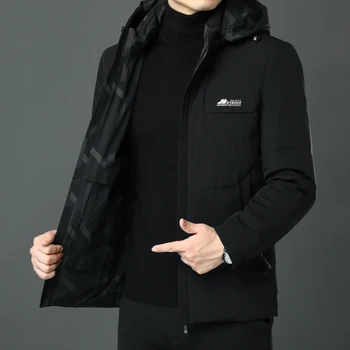 Erkek Şapka Ayrılabilir Kalın (Kış) aşağı ceket Sıcak Tutmak Geri Dönüşümlü Giyilebilir Moda Kamuflaj Rüzgarlık Aşağı Parkas