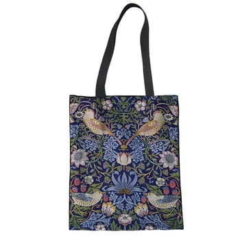 William Morris pimpernel kumaş Kanvas Çanta ıns Kızlar alışveriş el çantaları Yaz Taşınabilir Çanta Kadın Çanta Tasarımcısı