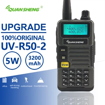 Quansheng UV-R50-2 Yükseltme Cep Walkie Talkie Vhf Uhf Dual Band Radyo Comunicador Hf Telsiz Tarayıcı Baofeng Uv - 5r Benzer