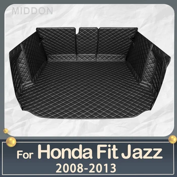 Araba gövde mat Honda Fit Caz Hatchback 2008 2009 2010 2011 2012 2013 kargo astarı halı iç aksesuarları kapak