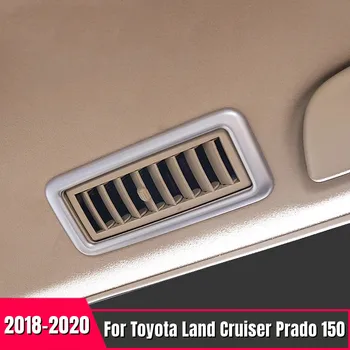 Toyota Land Cruiser Prado 150 için 2018 2019 2020 Araba iç styling trim hava arka üst çıkış kapağı dekorasyon aksesuarları 4 adet