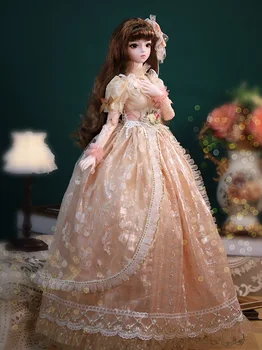 60CM 1/3 Antik Kostüm Hanfu Elbise Bebek Peri Prenses BJD Giysileri İle Peruk Koleksiyon şekilli kalıp Oyuncaklar Hediye kız İçin