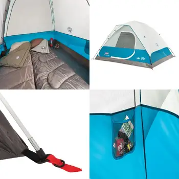 Deluxe Su geçirmez Çift Katmanlı Açık havada için Mükemmel Taşınabilir Aile Kamp Çadırı: Yo ile doğada rahat, rahat günlerin tadını çıkarın