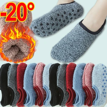 Kalınlaşmış Kaşmir Çorap Kadın Kış Sıcaklık Ev Kat Çorap Silikon Kaymaz Tekne Sox Sığ Çorap Renkler Coldproof Çorap