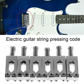 6 Adet/takım Elektro Gitar Eyer Sağlam Uzun Ömürlü Aşınmaya Dayanıklı Stratocaster Gitar Eyer Gitar Eyer