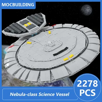 Bulutsusu sınıf Bilim Gemi 1:1250 Ölçekli Model Moc Yapı Taşları Uzay Dıy Tuğla Eğitici Çocuk Oyuncakları Hediyeler 2278 ADET