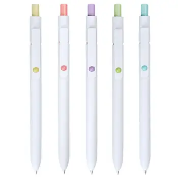 Hızlı Kuru Mürekkep Kalemler 5 adet Geri Çekilebilir makaralı tükenmez Kalemler İçin Mükemmel Notlar Çizim Kullanımı Ev Ofis Okul El Sanatları