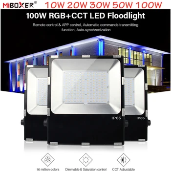 AC110V-220V 10 W 20 W 30 W 50 W 100 W RGB + SKK LED projektör lambası açık ışık su geçirmez FUTT02 FUTT03 FUTT04 FUTT05 FUTT06 FUTT07