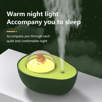 Avokado Nemlendirici Gece Lambası ile USB Kedi Topu Gece Lambası Yatak Odası Nemlendiriciler Ev Dekorasyon Çocuklar için Hediye J21 21 Dropship