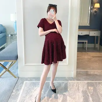 Annelik yeşil Hamile Bebek Yükleme 2022 Komik Kadın T Shirt Kız Yeni Anne Büyük Boy Elbise