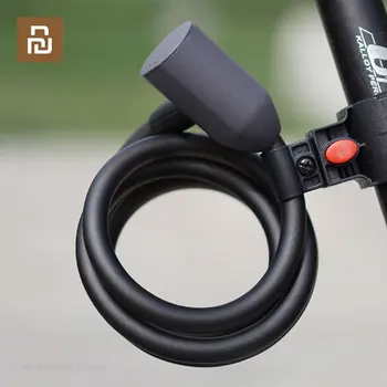Xiaomi YEELOCK Akıllı Çelik Kablo Kilidi Parmak İzi Kilidini Anti-Hırsızlık Bisiklet Kilidi USB Şarj Su Geçirmez Bisiklet Güvenlik Kilidi