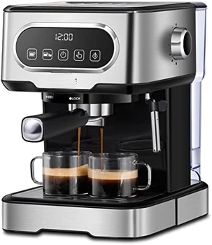 20 Bar espresso makinesi Üreticisi süt köpürtücü, Buhar Değnek, 1.5 L Çıkarılabilir Tankı Cappuccino ve Latte için