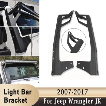50/52 inç Düz led ışık Çubuğu Montaj Braketleri Üst Cam Montaj Kiti Jeep Wrangler JK 2007 İçin 2008 2009 2010-2017