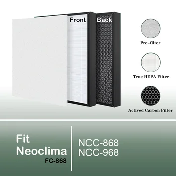 Yedek HEPA filtre karbon filtre FC - 868 için Neoclima Hava temizleyici NCC - 868 NCC-968 Aksesuarı