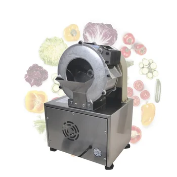 Yüksek kaliteli Küçük Elektrikli Sebze Kesici Makinesi Restoran Kantin Sebze Meyve Patates Dilimleyici Parçalayıcı Makinesi