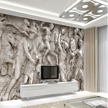beibehang fotoğraf duvar kağıdı 3D Avrupa Roma heykelleri sanat duvar kağıdı restoran retro kanepe zemin 3d duvar duvar tablosu