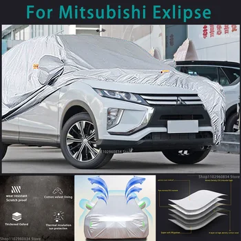 Mitsubishi Exlipse için 210T Tam Araba Kapakları Açık Güneş uv koruma Toz Yağmur Kar Koruyucu Otomatik Koruyucu kapak