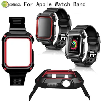 Spor Kayış 2 in 1 bantları Apple Ürünü için 38mm 42mm için Yedek Bileklik iwatch serisi 2 1 kordon akıllı saat Aksesuarları kırmızı