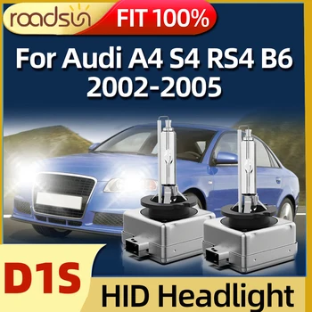 Roadsun 2 Adet HID Xenon D1S araba farı ışık 6000K Far 35W Audi İçin Fit A4 S4 RS4 B6 2002 2003 2004 2005